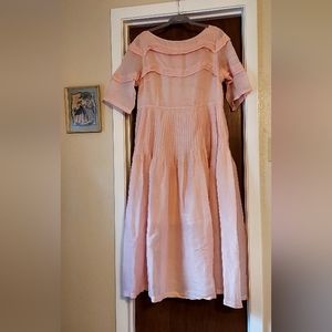 Pink Linen Dress